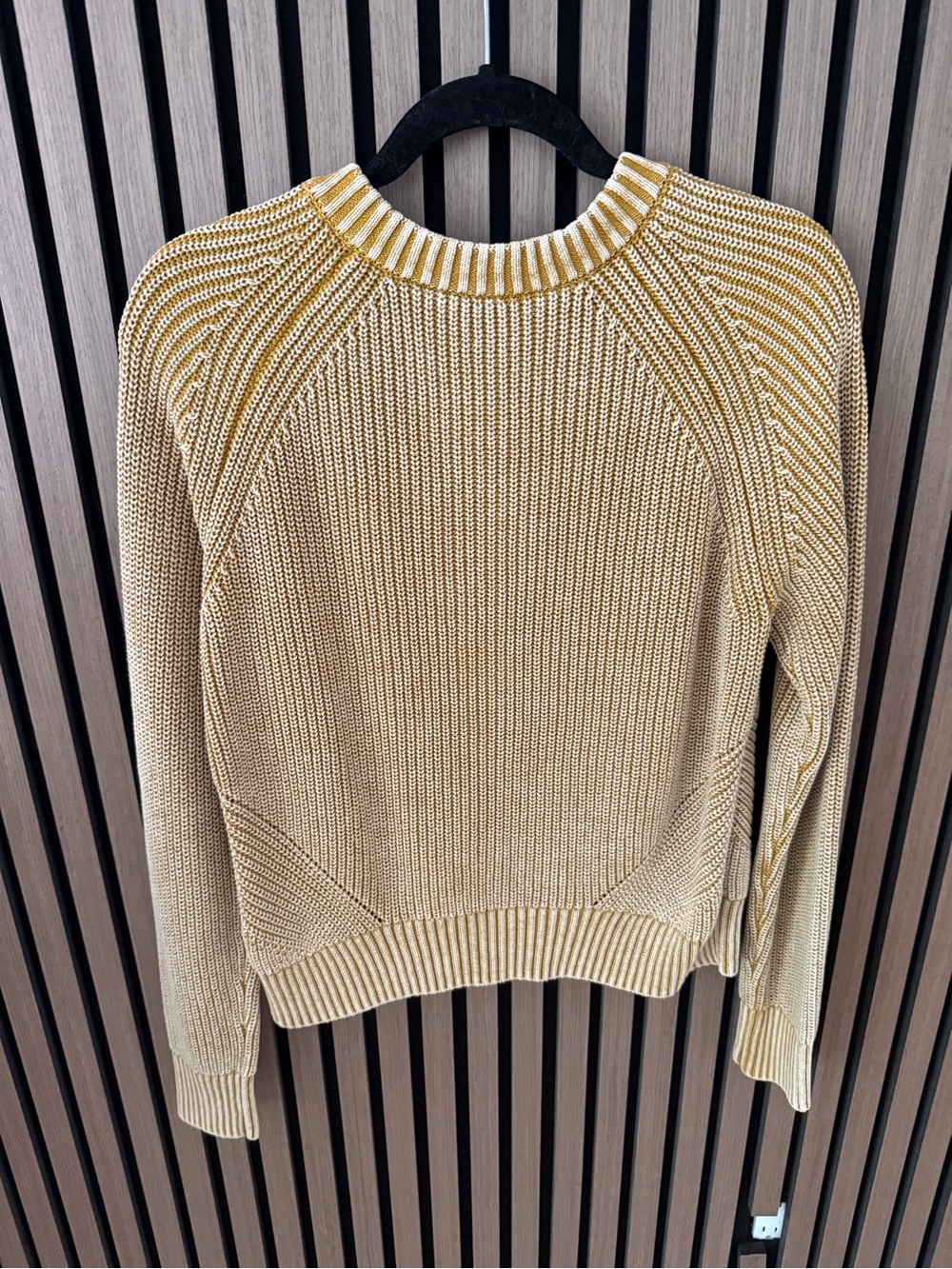 Faherty Golden Yellow Ribbed Button Cardigan - Picture 6 of 8